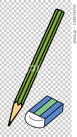 Design materials and decorative parts: Pencils and erasers Design materials and decorative parts: Pencils and erasers 138679350