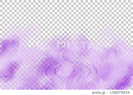 紫色の水のイメージの水彩風背景素材 138679934