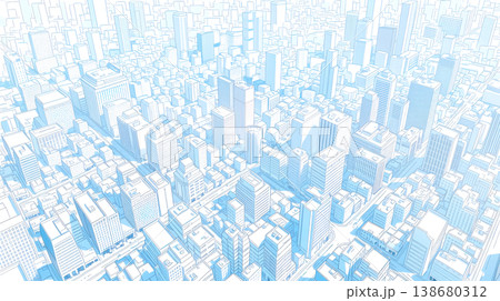 都会のビル群 138680312