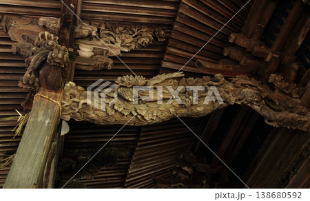 神社建築の美・海老虹梁 神社建築の美・海老虹梁 138680592