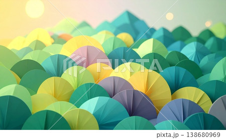 colorful umbrellas in the sky colorful umbrellas in the sky 138680969