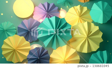 colorful umbrellas with umbrellas 138681045