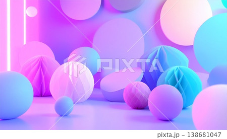 abstract background with colorful balloons and confetti abstract background with colorful balloons and confetti 138681047
