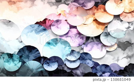 watercolor seamless pattern with ice cubes watercolor seamless pattern with ice cubes 138681049