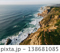 Aerial view of rugged coastal 138681085