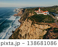 Coastal lighthouse on rocky 138681086