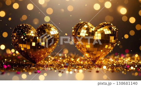 golden glitter and lights on bokeh background golden glitter and lights on bokeh background 138681140
