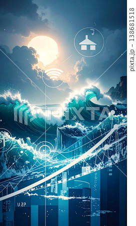 futuristic city with blue sky futuristic city with blue sky 138681518