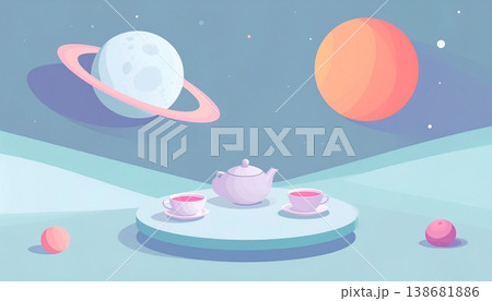 astronaut floating in space 138681886