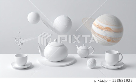 cup of tea on white background cup of tea on white background 138681925