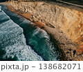 Coastal cliffs with ocean 138682071