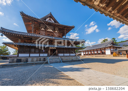 ユネスコ世界遺産 奈良県斑鳩の里 国宝法隆寺 聖徳太子 ユネスコ世界遺産 奈良県斑鳩の里 国宝法隆寺 聖徳太子 138682204