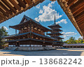ユネスコ世界遺産　奈良県斑鳩の里　国宝法隆寺　聖徳太子 138682242