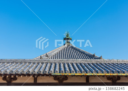 ユネスコ世界遺産　奈良県斑鳩の里　国宝法隆寺　聖徳太子 138682245