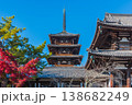 ユネスコ世界遺産　奈良県斑鳩の里　国宝法隆寺　聖徳太子 138682249