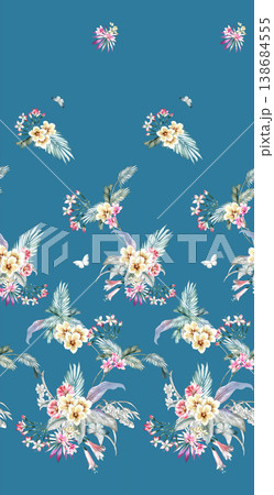 Collection of elegant soft focus watercolor floral and foliage seamless patterns Collection of elegant soft focus watercolor floral and foliage seamless patterns 138684555
