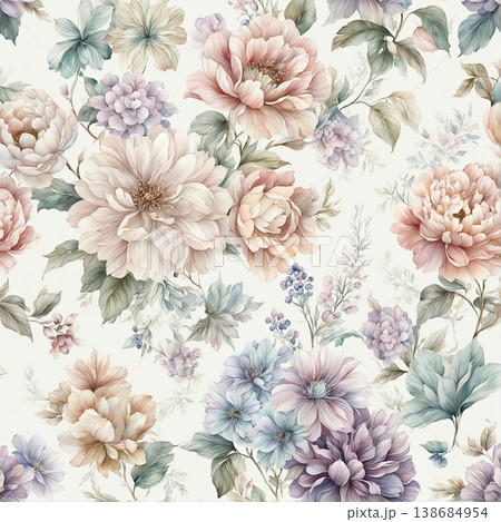 Collection of elegant luxury vintage and oriental decorative seamless patterns 138684954
