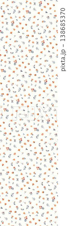 Collection of elegant vintage floral and decorative border seamless patterns with classic tones 138685370
