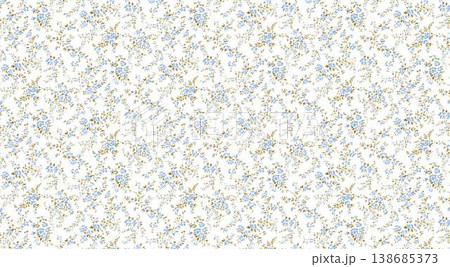 Collection of elegant vintage floral and decorative border seamless patterns with classic tones 138685373