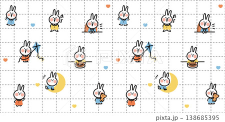 Collection of elegant vintage floral and decorative border seamless patterns with classic tones 138685395