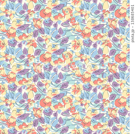 Collection of elegant vintage floral and decorative border seamless patterns with classic tones Collection of elegant vintage floral and decorative border seamless patterns with classic tones 138685401