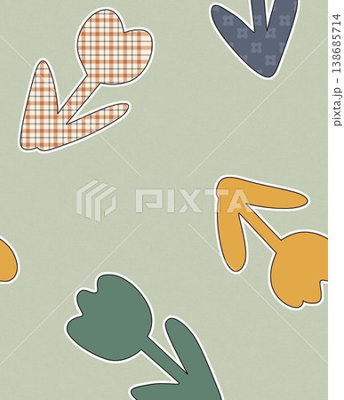 Collection of elegant traditional Chinese botanical and cultural seamless patterns 138685714