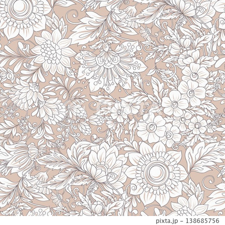 Collection of elegant traditional Chinese botanical and cultural seamless patterns Collection of elegant traditional Chinese botanical and cultural seamless patterns 138685756