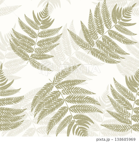 Collection of elegant vintage watercolor floral seamless patterns with soft muted tones 138685969