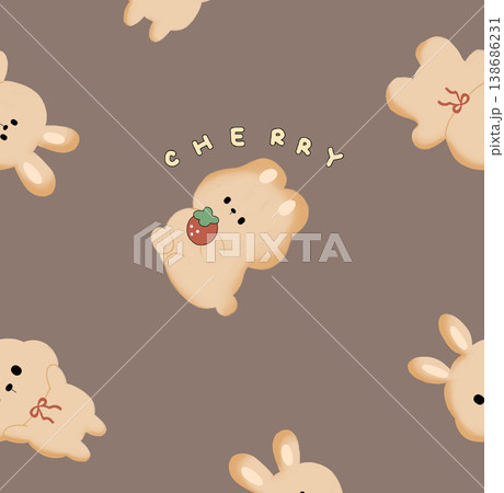 Collection of cute kawaii puppy and baby animal nursery illustrations and patterns Collection of cute kawaii puppy and baby animal nursery illustrations and patterns 138686231
