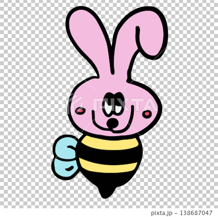 character, bee, cartoon 138687047