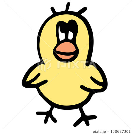 Hand drawn illustration of yellow bird cartoon for animal, zoo, souvenir shop, character, comic, mascot, sticker, kid doll, plush toy, trip, travel, vacation, good morning, nature, garden, skies, icon Hand drawn illustration of yellow bird cartoon for animal, zoo, souvenir shop, character, comic, mascot, sticker, kid doll, plush toy, trip, travel, vacation, good morning, nature, garden, skies, icon 138687301
