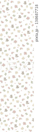 Collection of elegant soft focus watercolor floral seamless patterns with muted pastel tones Collection of elegant soft focus watercolor floral seamless patterns with muted pastel tones 138687718