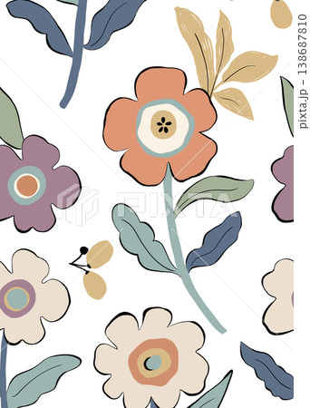 Collection of elegant soft focus watercolor floral seamless patterns with muted pastel tones Collection of elegant soft focus watercolor floral seamless patterns with muted pastel tones 138687810