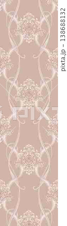 Collection of elegant watercolor wildflower seamless patterns and floral bouquets with soft pastel tones 138688132