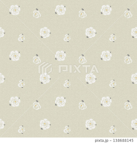 Collection of elegant watercolor wildflower seamless patterns and floral bouquets with soft pastel tones 138688145