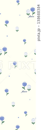 Collection of elegant watercolor wildflower seamless patterns with soft muted and warm tones 138688384