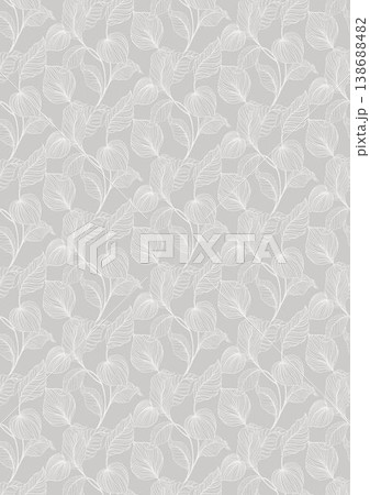 Collection of elegant soft focus watercolor floral seamless patterns with muted pastel tones 138688482