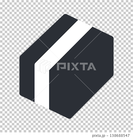 Simple monochrome icon material for shipping cardboard boxes 138688547