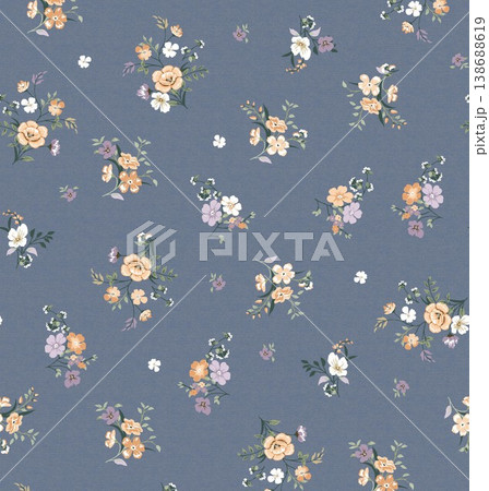 Collection of elegant vintage floral and toile de jouy seamless patterns with muted tones Collection of elegant vintage floral and toile de jouy seamless patterns with muted tones 138688619
