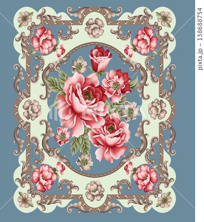 Collection of vibrant bohemian and delicate floral seamless patterns with diverse color palettes 138688754
