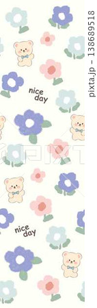 Collection of cute vintage baby animal seamless patterns with soft pastel tones 138689518
