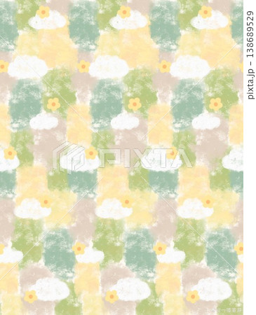 Collection of cute vintage baby animal seamless patterns with soft pastel tones Collection of cute vintage baby animal seamless patterns with soft pastel tones 138689529