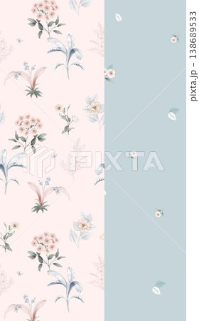 Collection of cute vintage baby animal seamless patterns with soft pastel tones Collection of cute vintage baby animal seamless patterns with soft pastel tones 138689533