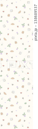 Collection of cute vintage baby animal seamless patterns with soft pastel tones 138689537