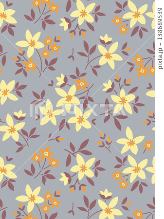 Collection of cute vintage baby animal seamless patterns with soft pastel tones 138689539