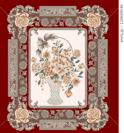 Collection of cute vintage baby animal seamless patterns with soft pastel tones 138689546