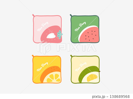 Collection of cute vintage baby animal seamless patterns with soft pastel tones 138689568