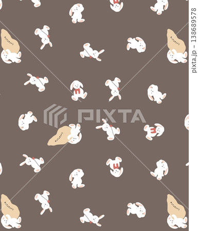 Collection of cute vintage baby animal seamless patterns with soft pastel tones Collection of cute vintage baby animal seamless patterns with soft pastel tones 138689578