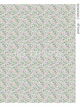 Collection of delicate vintage botanical seamless patterns with soft muted tones Collection of delicate vintage botanical seamless patterns with soft muted tones 138689698