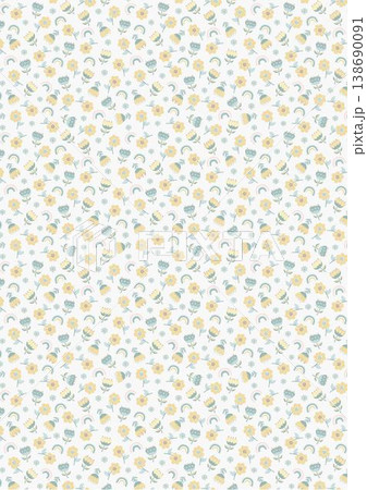 Collection of cute kawaii baby animal and nursery seamless patterns with soft pastel tones 138690091